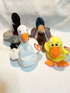 Ty beanie babies lot duck swan goose